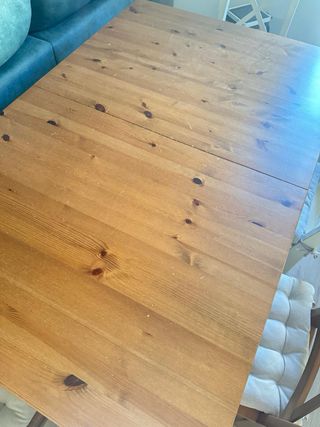 Mesa comedor madera con 4 sillas