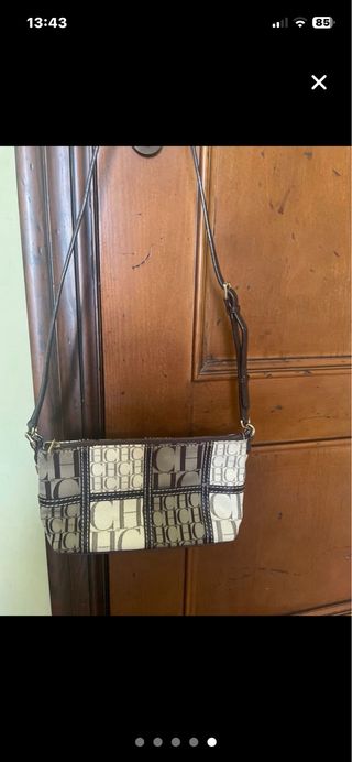 Bolso Carolina Herrera CH Marrón/Beige