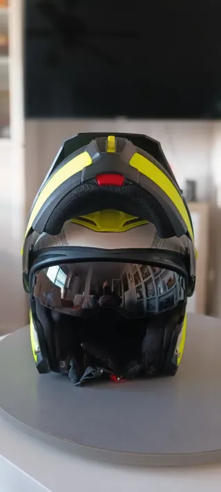 Casco Moto Schubert E1 Negro/Amarillo, Talla M