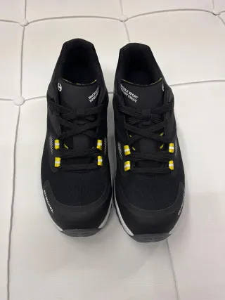 Zapatos de seguridad Heckel negros y amarillos