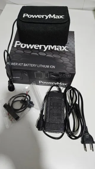 Batería Litio PoweryMax 25Ah 12V + Cargador.