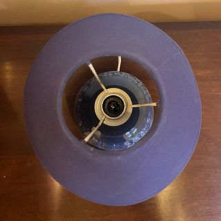 Lámpara Escritorio Azul Vintage