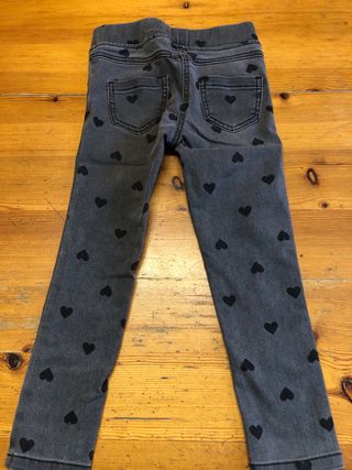 Jeans bimba con cuori