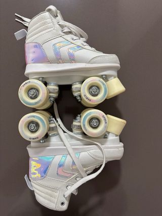 Patines blancos niña talla 30 equivale 18,5 cm apr