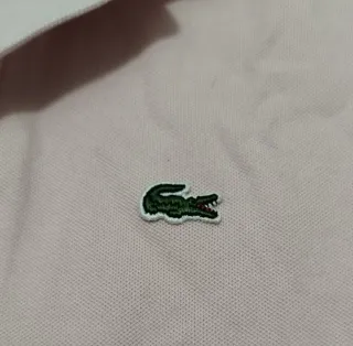 Polo Lacoste Rosa Pastel Talla S Nuevo