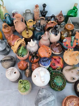 Botijos de cerámica y terracota
