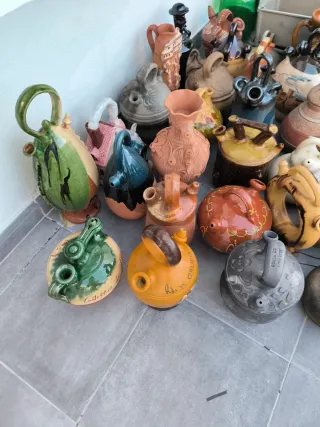Botijos de cerámica y terracota