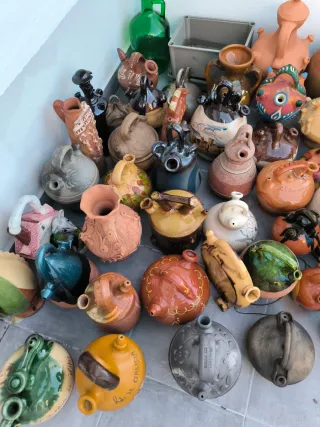 Botijos de cerámica y terracota
