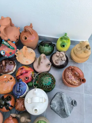 Botijos de cerámica y terracota