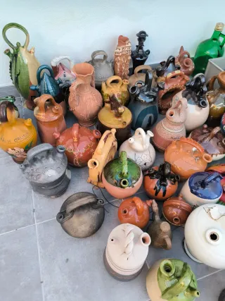 Botijos de cerámica y terracota