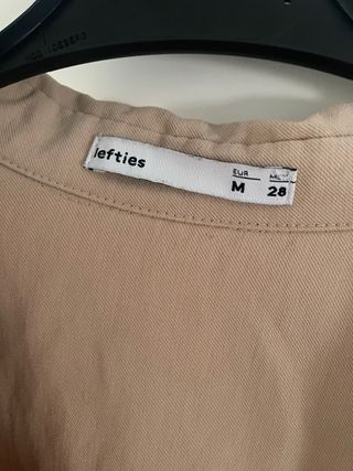 Vestido safari beige