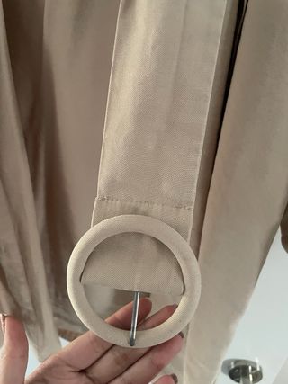 Vestido safari beige