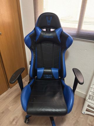 Silla Gaming Stinger Azul y Negra