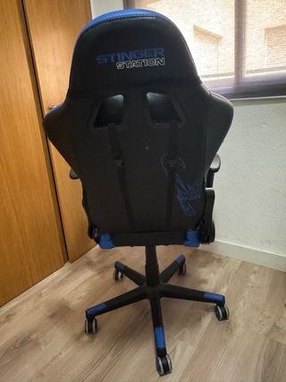 Silla Gaming Stinger Azul y Negra