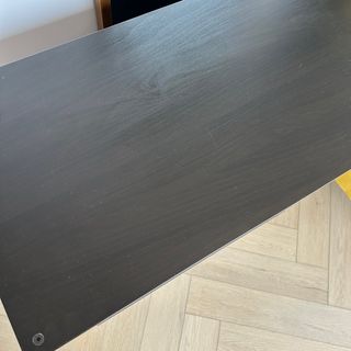 Estantería KALLAX 4 cubos negro-marrón con cajitas