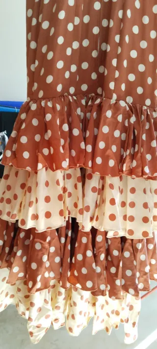 Traje Flamenca Bata Rociero Lunares