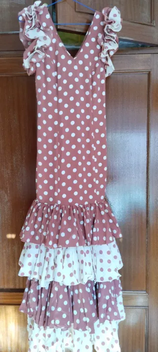 Traje Flamenca Bata Rociero Lunares