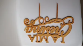 Cake topper La Mia Cresima color oro