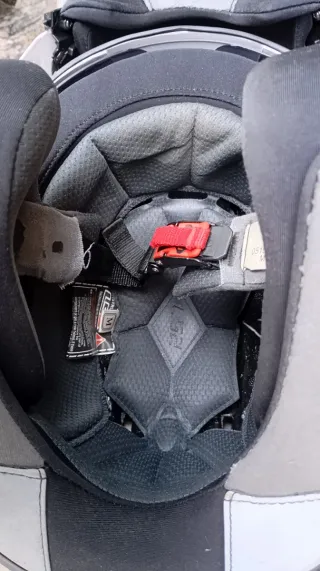 Casco Moto Integral LS2 Blanco , talla M.