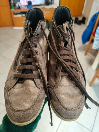 Geox Sneakers Donna Marrone/Oro