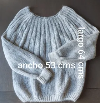 Jersey cuello barco gris. Sin estrenar