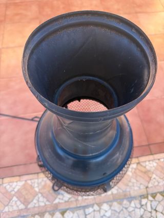 Brasero exterior leña