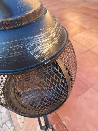 Brasero exterior leña