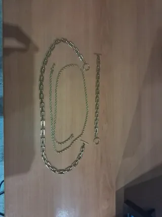 Cadenas bañada en oro 18k  3x1