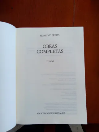 SIGMUND FREUD. OBRAS COMPLETAS