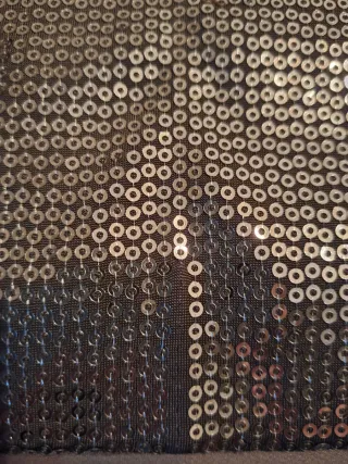 Camiseta Top lentejuelas Zara verde talla L