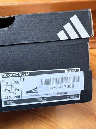 Adidas Negras Talla 41 1/3 Nuevas