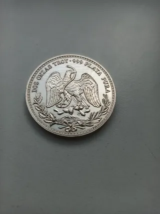 Medalla 2 oz Plata Pura Tren Ferrocarril