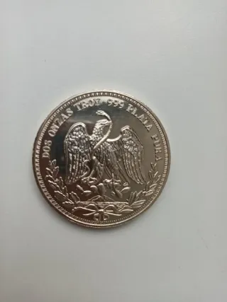 Medalla 2 oz Plata Pura Tren Ferrocarril
