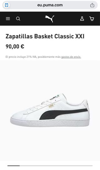 Zapatillas Puma Basket Talla 41