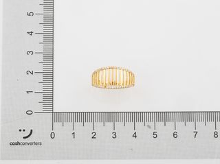 anillo oro 18k con piedra con circonita