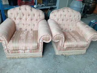 Poltrona vintage in tessuto