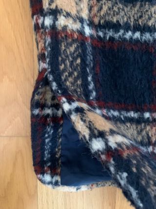 Abrigo cuadros forrado Zara muy buen estado