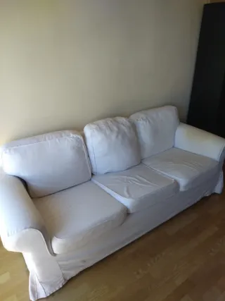 Sofá 3 plazas Ikea blanco