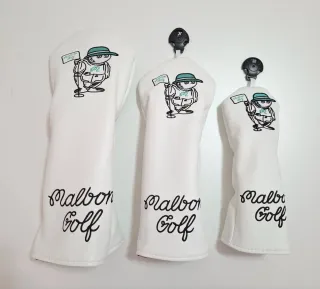 3 Fundas de Golf Malbon Blancas
