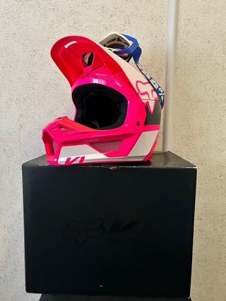 Casco Fox V1 Talla L y Gafas 100%