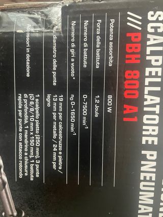 Taladro percutor Parkside 800W + brocas