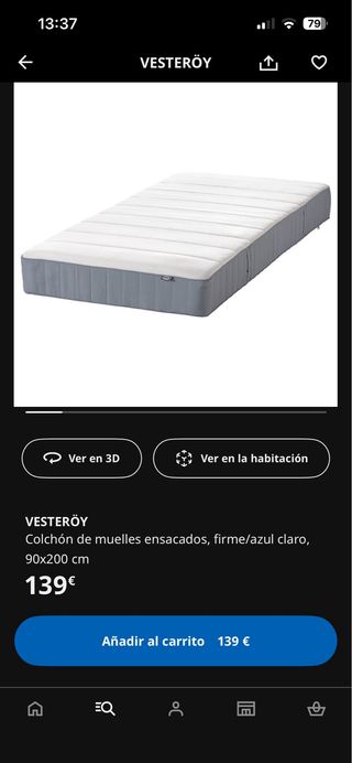 Cama nido Ikea SLÄKT con colchon