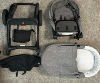 Carrito de bebé ligero con colecho y silla