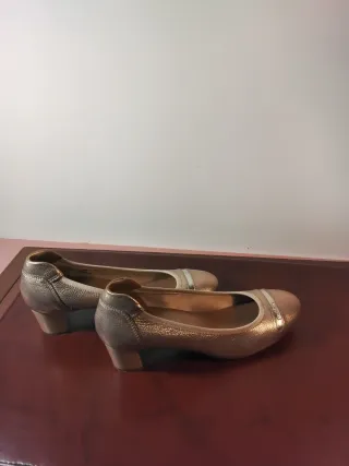 Ballerine Hogan vera pelle platino/cipria