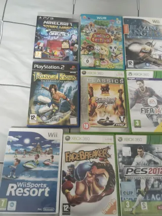 Lote Videojuegos PS2, PS3, Wii, Xbox 360