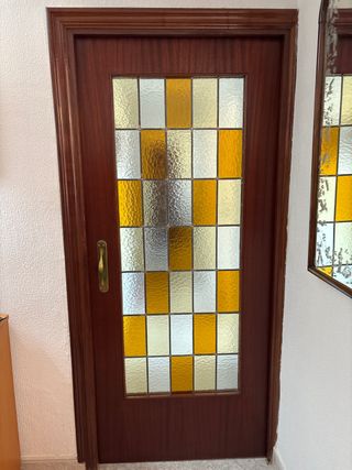 Puerta decorativa vidriera