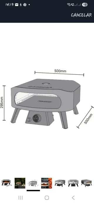 Horno de gas para pizza Cozze 13