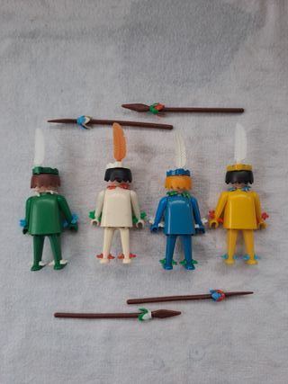 playmobil 3121 + 4x indiano piedi piatti 'b' prima