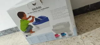 WC infantil rosa y blanco