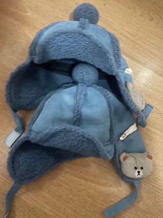 Gorro invierno niño pompón y ositos